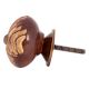 Cherry Wave Etched Ceramic Cabinet Knobs